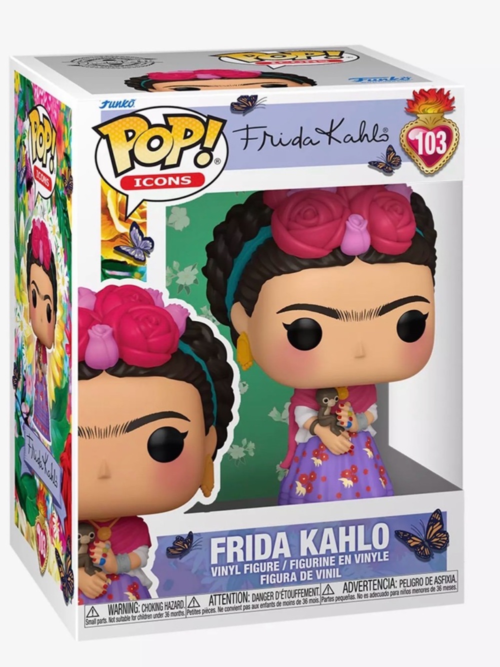 Funko Frida Kahlo Pop! Figure - Pink & Purple Floral Crown